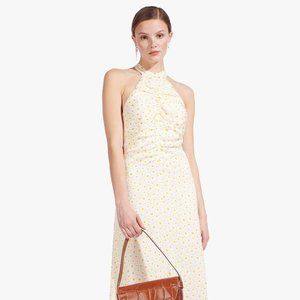 Staud Coastal Dress in White Yellow Daisy, size 4 NWT